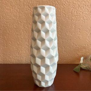 Gray Plastic 10.5 inch Vase.  NWOT